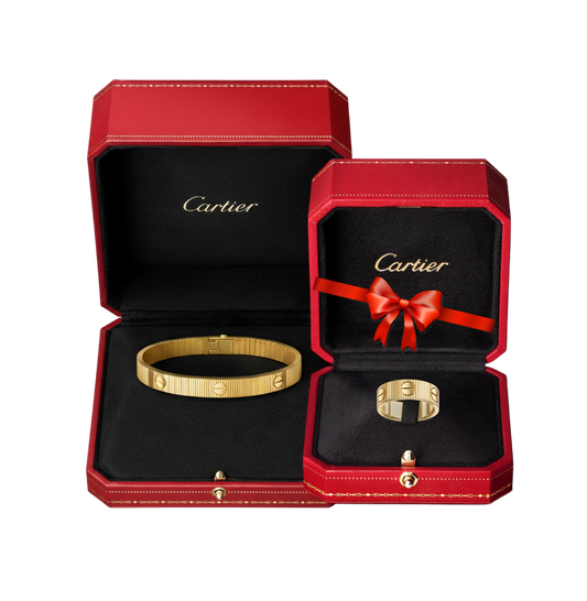 سوار كارتيه مع التغليف + خاتم هدية مع التغليف
